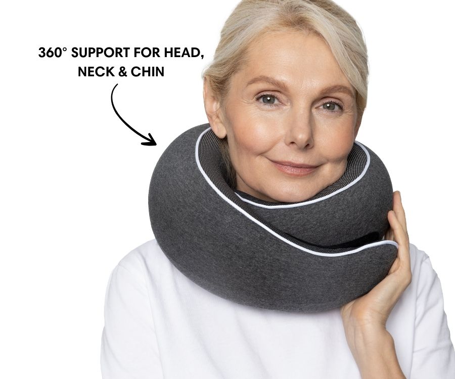 50%OFF 🔥The Ultimate Ergonomic Travel Pillow for Neck Pain Relief – Adjustable Wrap-Around Design