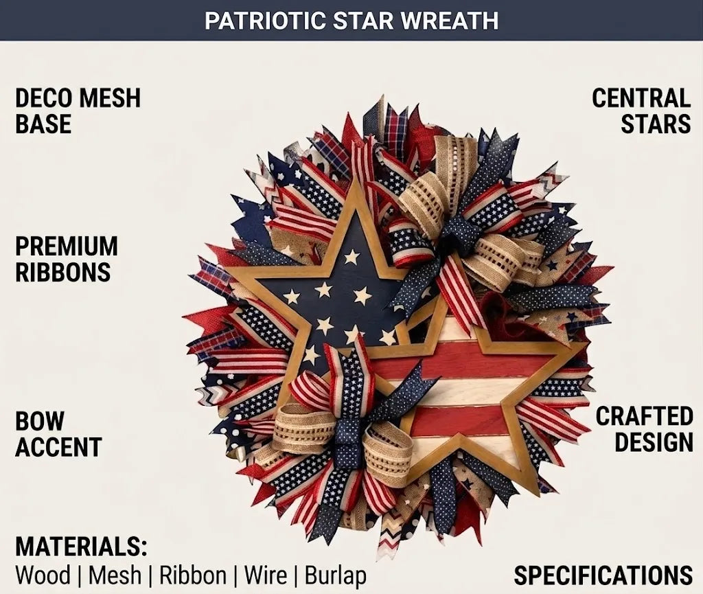 50%OFF 🔥🇺🇸Sentinels of Honor: 250th Anniversary Hand-Tied Wreath