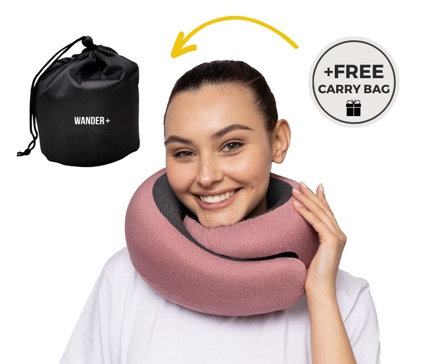 50%OFF 🔥The Ultimate Ergonomic Travel Pillow for Neck Pain Relief – Adjustable Wrap-Around Design