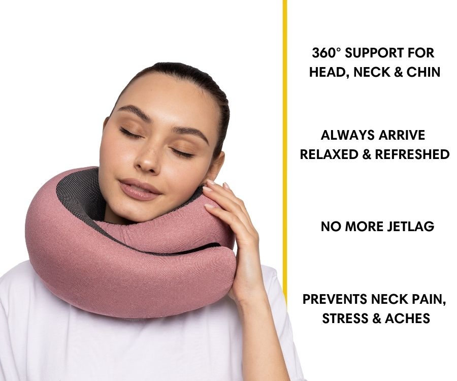 50%OFF 🔥The Ultimate Ergonomic Travel Pillow for Neck Pain Relief – Adjustable Wrap-Around Design