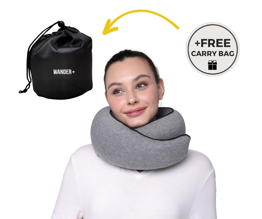 50%OFF 🔥The Ultimate Ergonomic Travel Pillow for Neck Pain Relief – Adjustable Wrap-Around Design