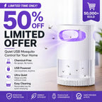 50%OFF 🔥🦟 UV Mosquito Killer Lamp – quiet, USB, chemical-free. 50K+ sold! 🔇🌙