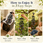 50%OFF 🔥Exquisite Hummingbird Wind Chimes Outdoor Garden Decor Hanging Ornament