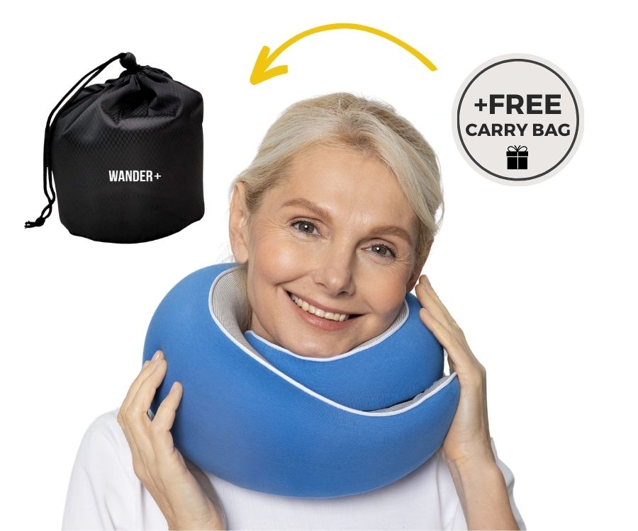 50%OFF 🔥The Ultimate Ergonomic Travel Pillow for Neck Pain Relief – Adjustable Wrap-Around Design