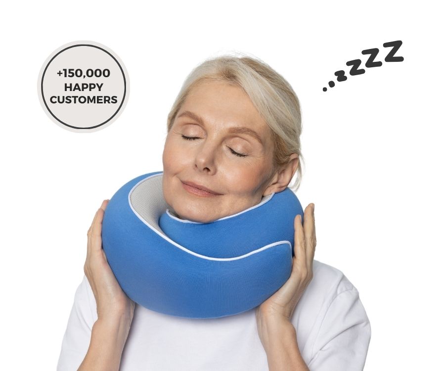 50%OFF 🔥The Ultimate Ergonomic Travel Pillow for Neck Pain Relief – Adjustable Wrap-Around Design