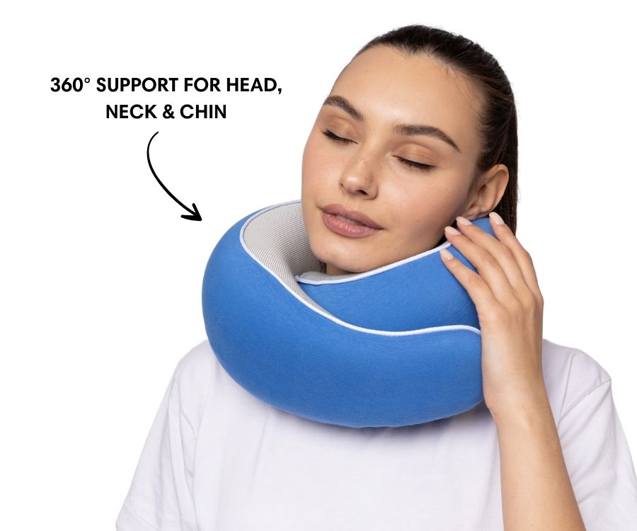 50%OFF 🔥The Ultimate Ergonomic Travel Pillow for Neck Pain Relief – Adjustable Wrap-Around Design