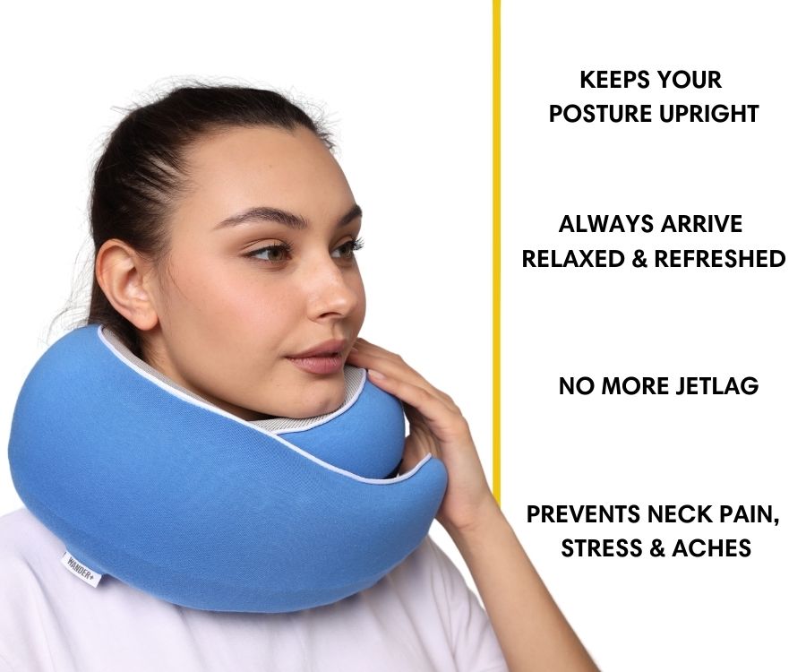 50%OFF 🔥The Ultimate Ergonomic Travel Pillow for Neck Pain Relief – Adjustable Wrap-Around Design