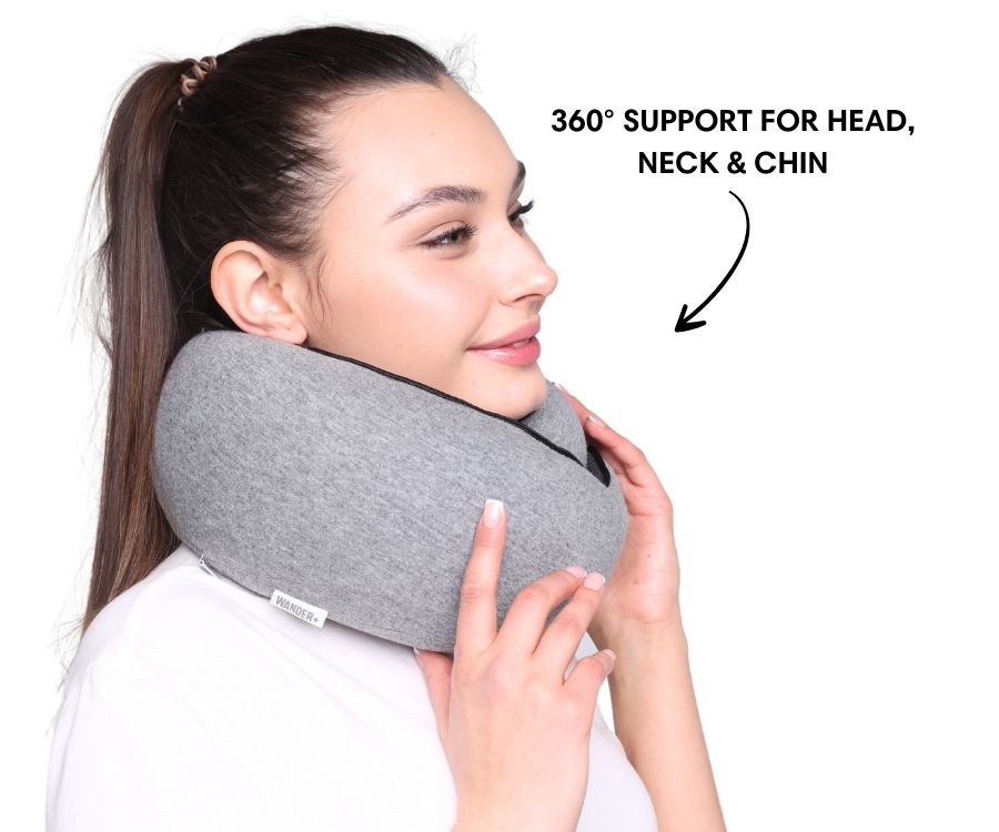 50%OFF 🔥The Ultimate Ergonomic Travel Pillow for Neck Pain Relief – Adjustable Wrap-Around Design