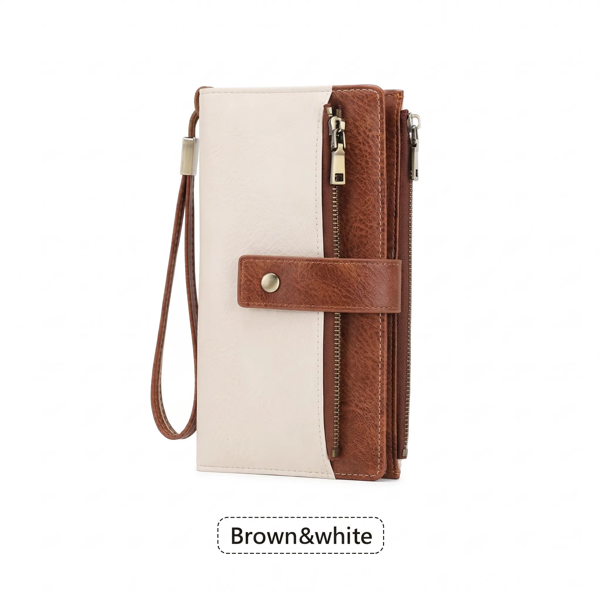 🔥Last Day 49% OFF-Women's long wallet, stylish clutch, elegant solid color blocking wallet