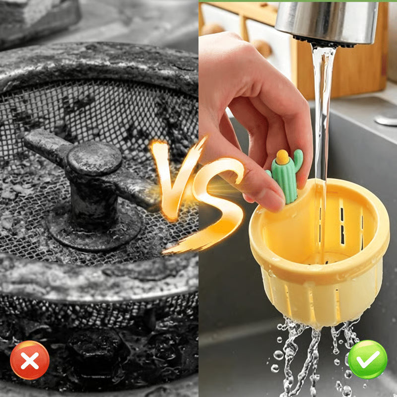 50%OFF 🔥Stop Sink Clogs Before They Happen — The Cute Cactus Strainer That Keeps Your Kitchen Clean & Hands Mess-Free