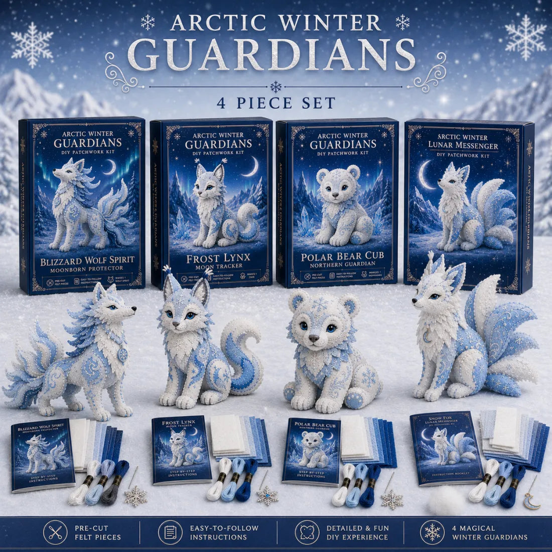 50%OFF 🔥Magical Ice Dragon Crafting Box - The Perfect Relaxing DIY Gift for Fantasy Lovers