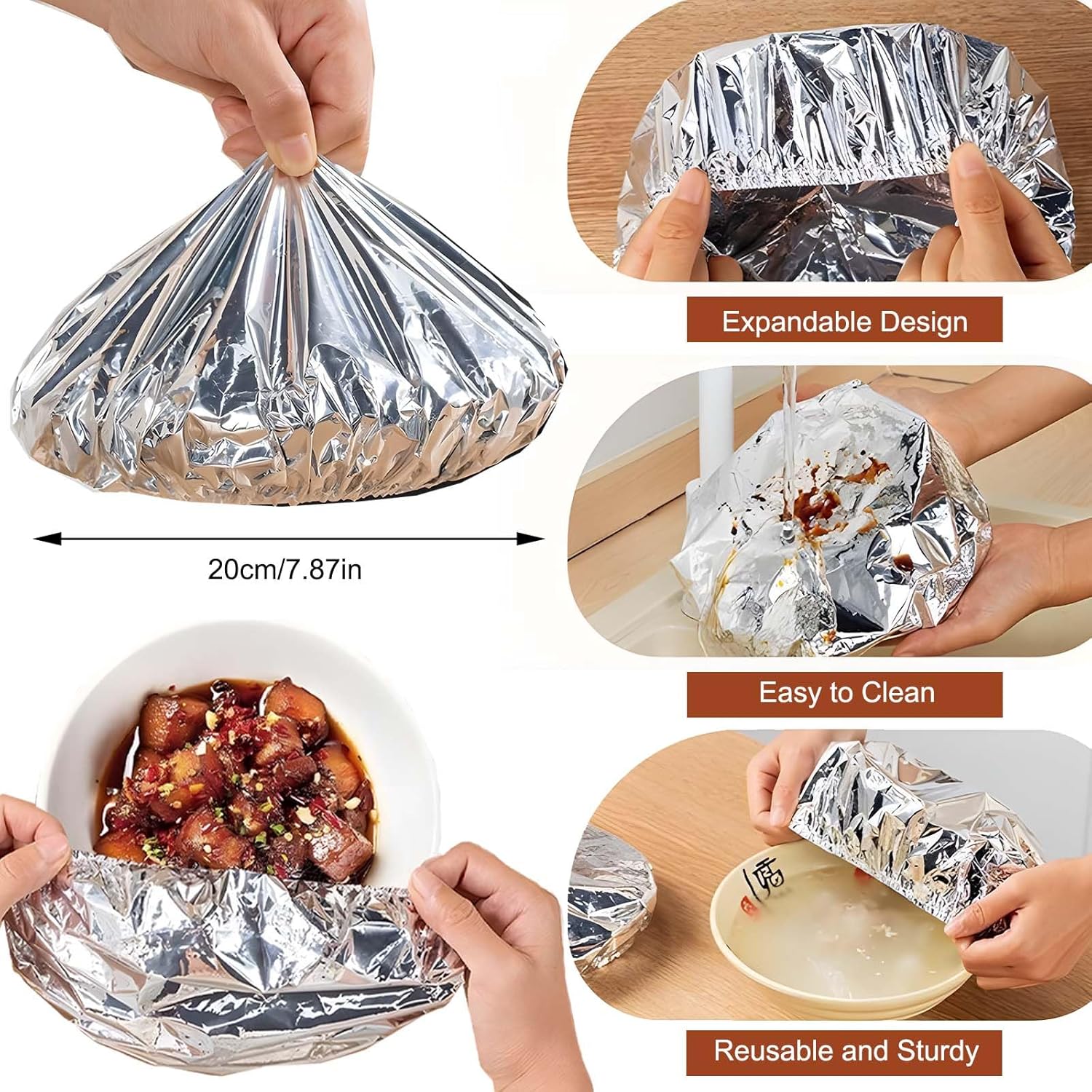 50%OFF 🍲🔥 Home dining table & food container aluminum foil heat-retaining cover
