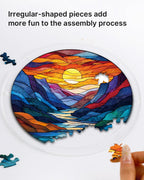 50%OFF 🔥Acrylic Jigsaw Puzzle Suncatcher - Moonlit Riverscape
