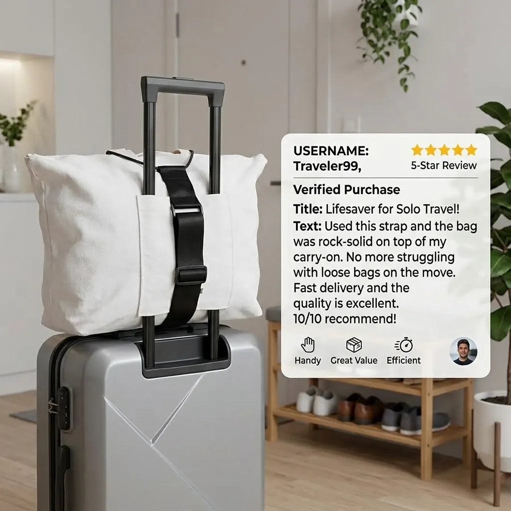 🔥Last Day 50% OFF🔥 Adjustable Luggage Strap Bungee for Suitcase Handle