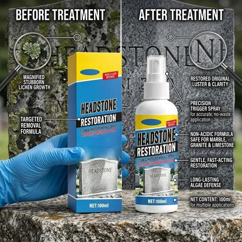 50% OFF🔥 Headstone Cleaning & Restoration Spray – Remove Stains Instantly