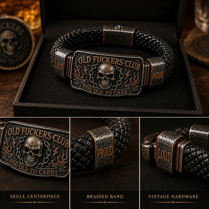 50%OFF 🔥☠️ Old Fuckers Club & Wild Freedom 🪓 | 2026 Limited Edition Vintage Bracelet