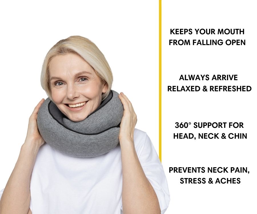 50%OFF 🔥The Ultimate Ergonomic Travel Pillow for Neck Pain Relief – Adjustable Wrap-Around Design