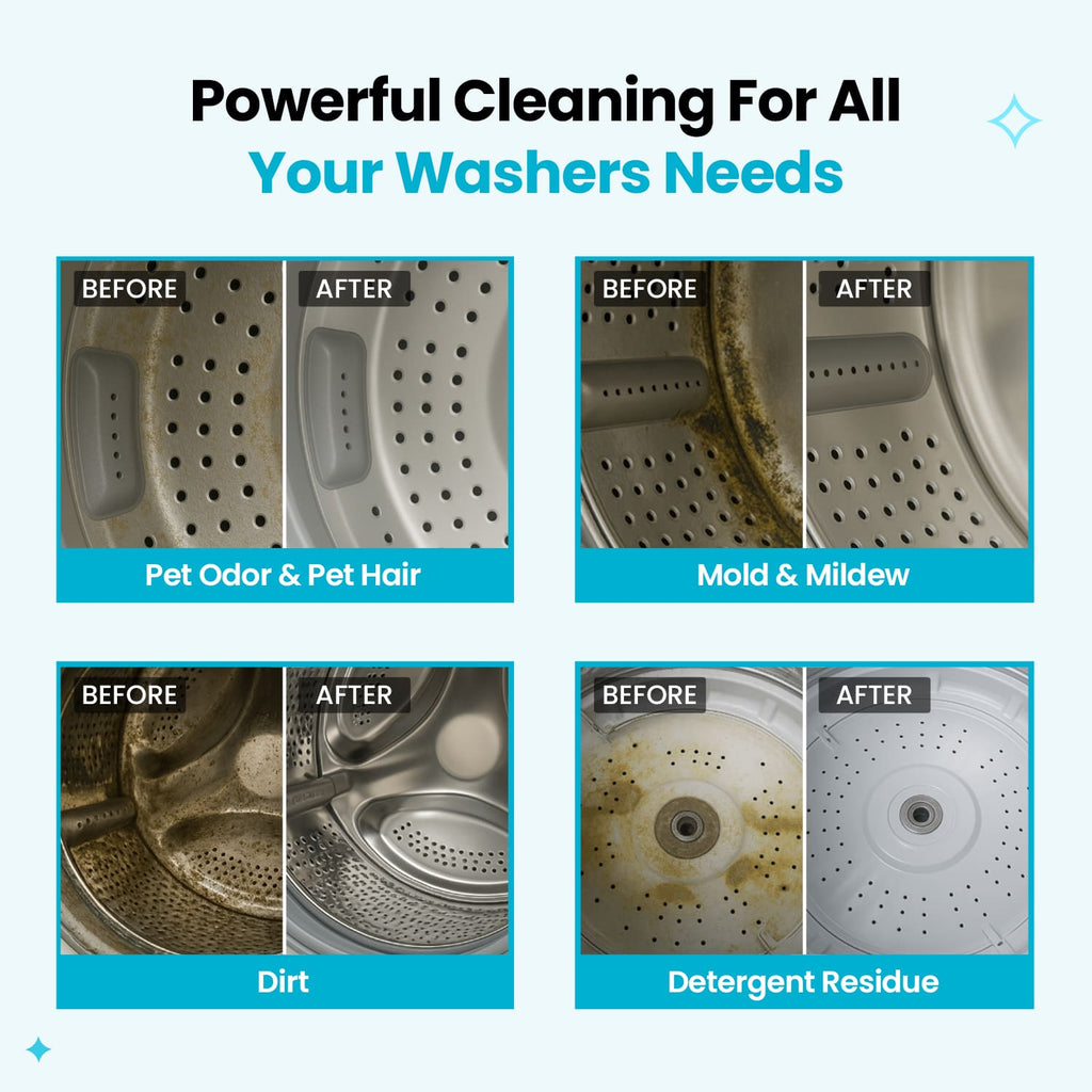 50%OFF 🔥Ultimate Washer Fix: Pet Odor & Hair Dissolving Tablets