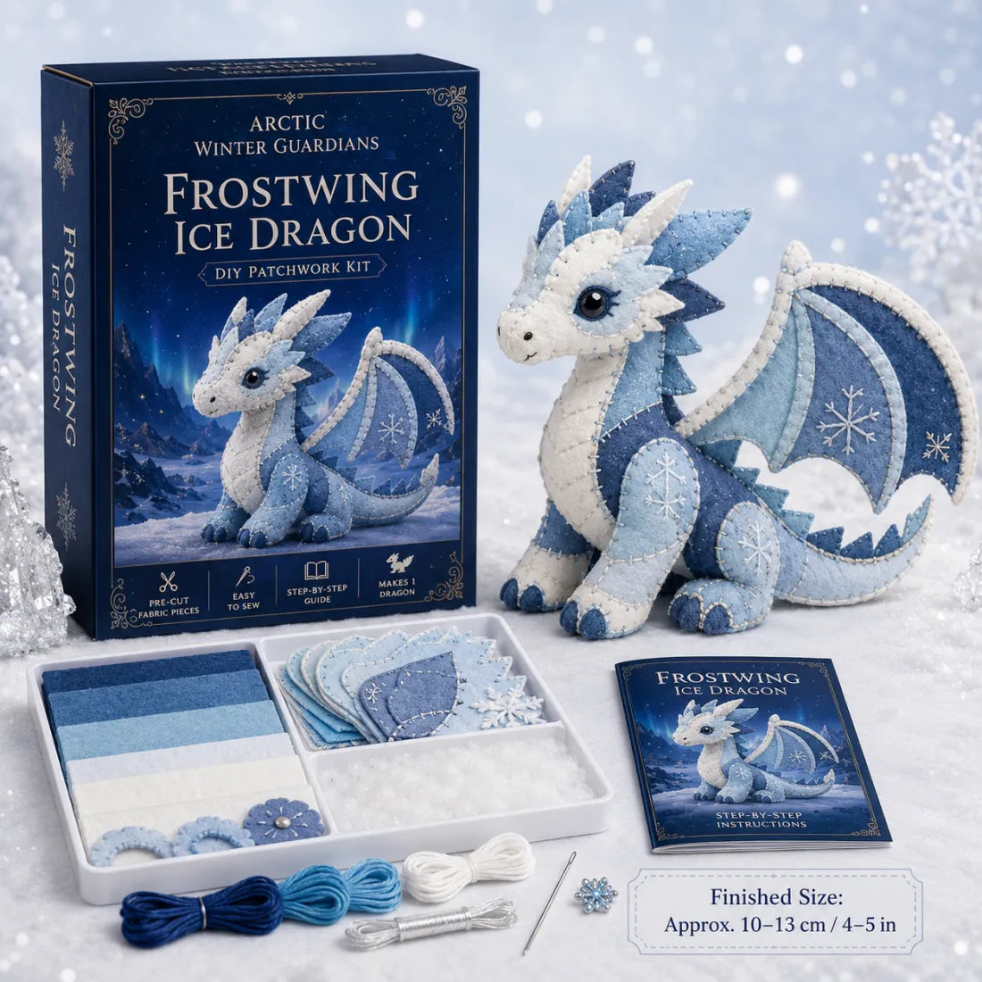 50%OFF 🔥Magical Ice Dragon Crafting Box - The Perfect Relaxing DIY Gift for Fantasy Lovers