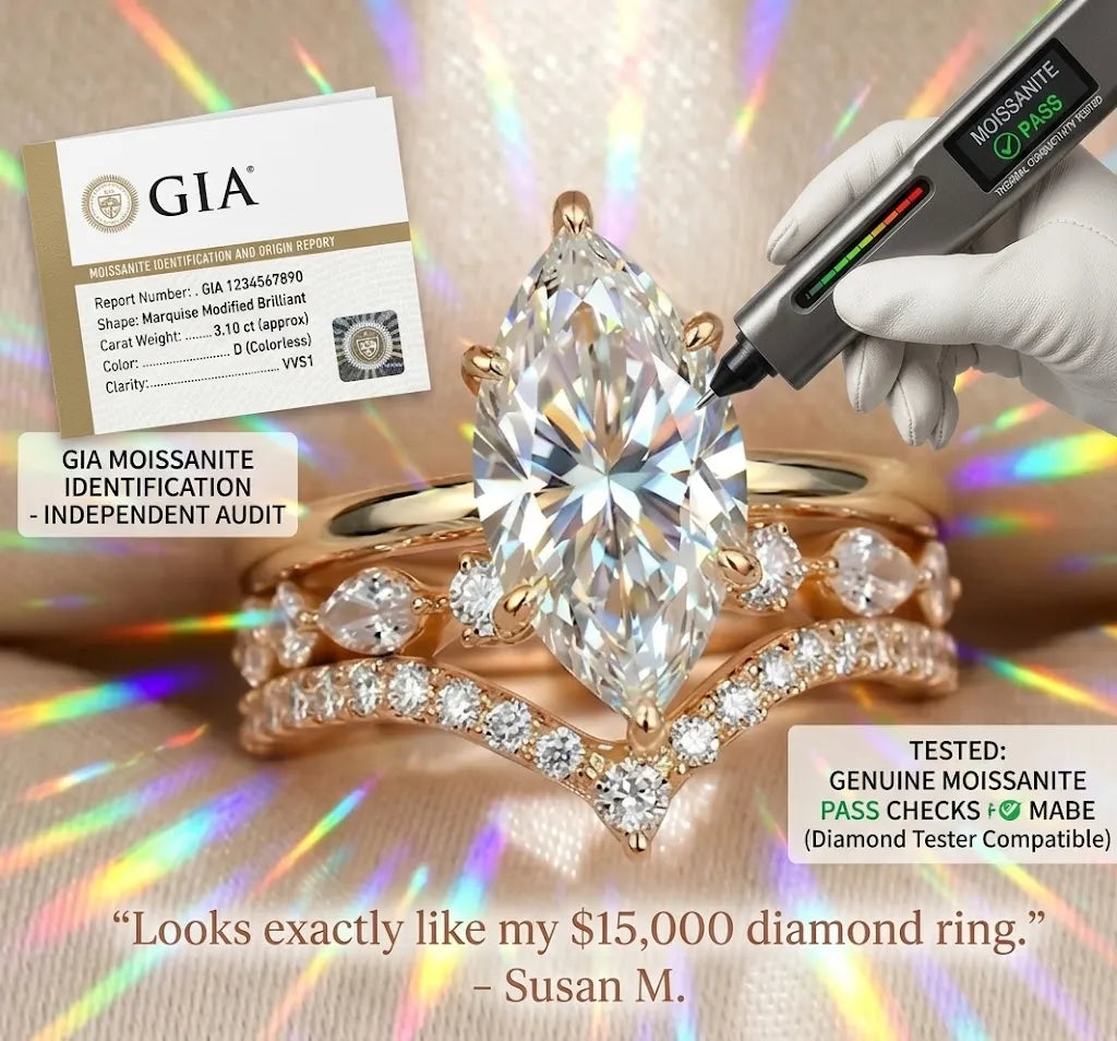 The Timeless Elegance: Pear Cut Moissanite Crown Ring Set--Last Day Sale-90% OFF🔥