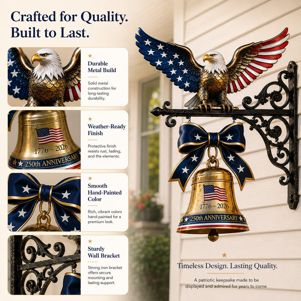 50%OFF 🔥🔔🔔 Ring in the Semiquincentennial: 1776-2026 "Spirit of Liberty" Eagle Bell