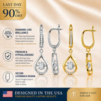 🔥 LAST DAY 90% OFF: 1-Carat "Dancing" Moissanite Earrings – The Pure S925 Comfort & Sparkle You Deserve 💖