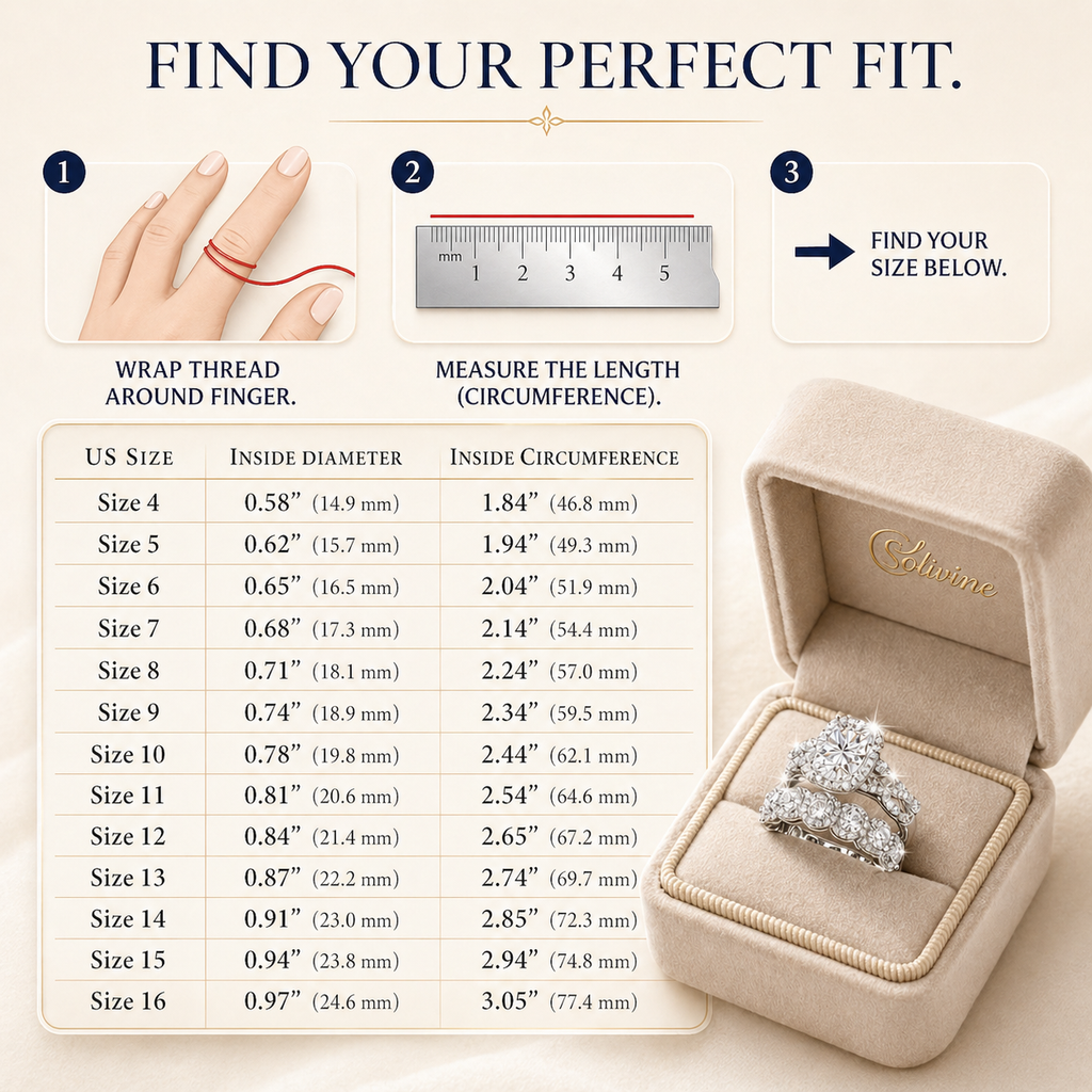 🔥90% OFF TODAY: No More Tight Rings: 5-Carat D-Color VVS1 Moissanite Comfort-Fit Set (S925 Silver, Sizes 4-16)