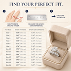 🔥90% OFF TODAY: No More Tight Rings: 5-Carat D-Color VVS1 Moissanite Comfort-Fit Set (S925 Silver, Sizes 4-16)