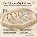 🔥 LAST DAY 90% OFF: The Signature "Everlasting Brilliance" 18K Gold Huggies