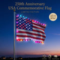 Last Day 49% OFF🔥 🦅 Illuminated 250th Anniversary USA Commemorative Flag - Premium LED Edition (3x5 Ft) -Bestseller