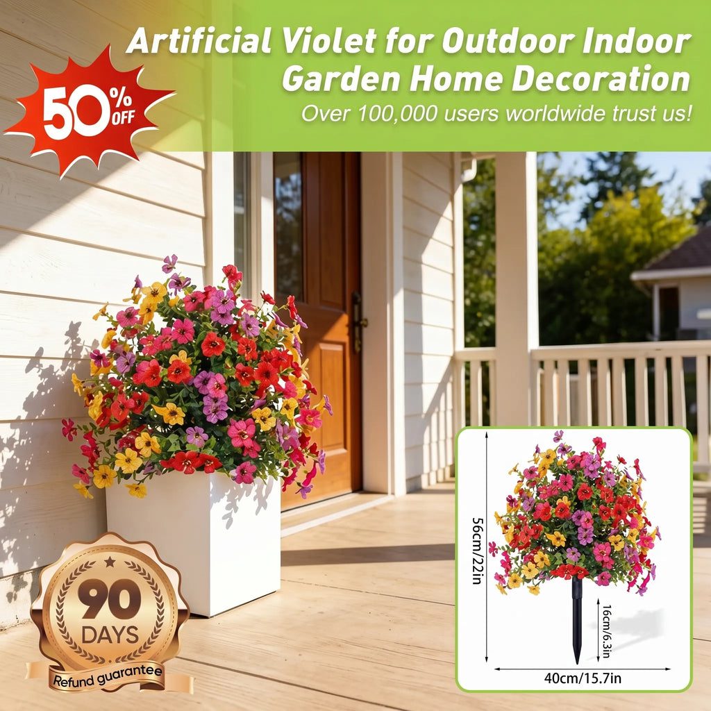 50% OFF🔥Artificial Violet for Outdoor Indoor Garden Home Decoration