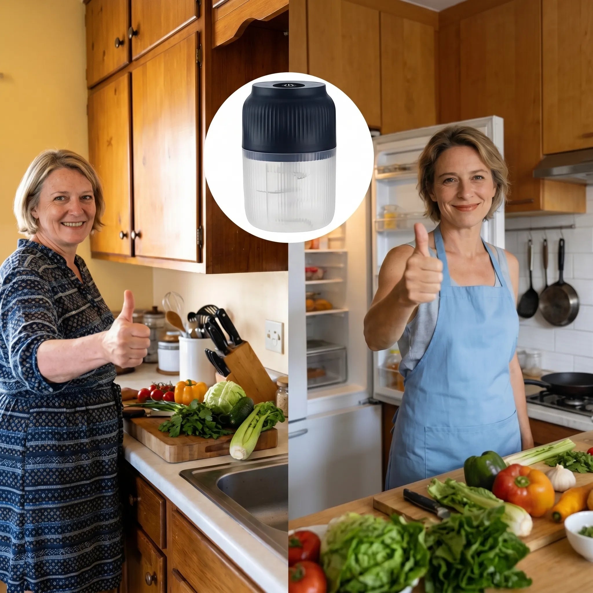 50%OFF 🔥One-Touch Wireless Mini Blender & Chopper - The Ultimate 320ml Kitchen Prep Tool