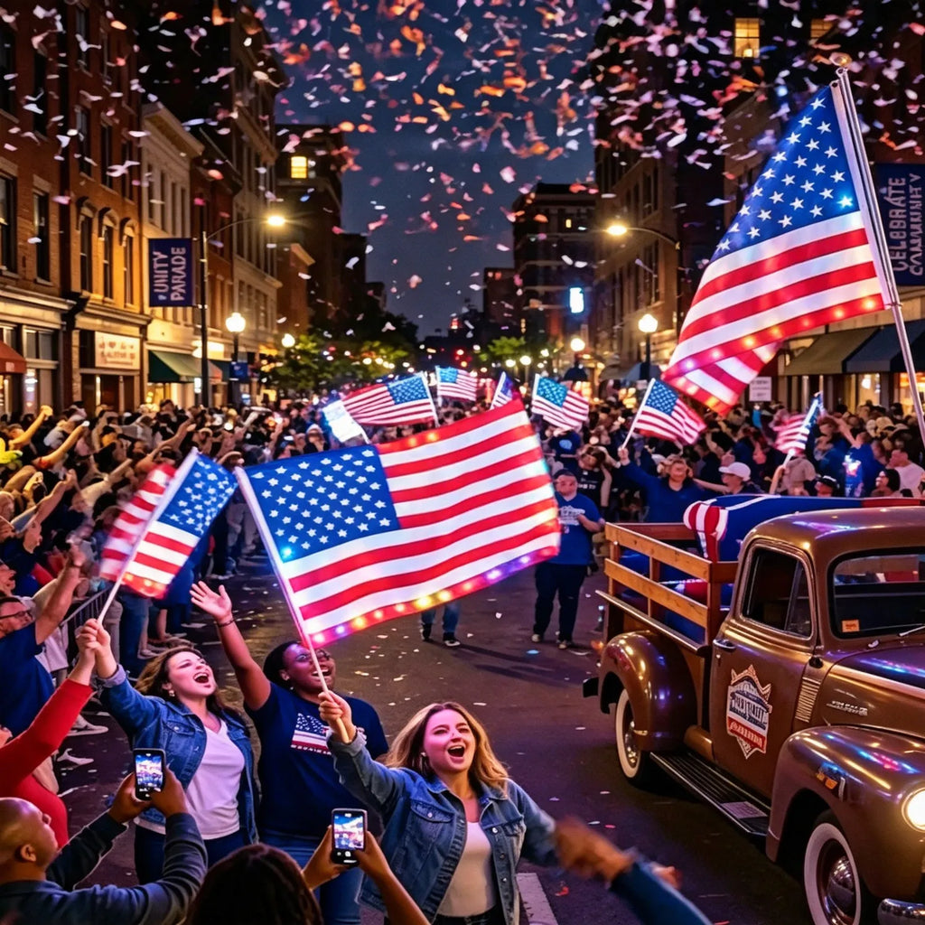 Last Day 49% OFF🔥 🦅 Illuminated 250th Anniversary USA Commemorative Flag - Premium LED Edition (3x5 Ft) -Bestseller