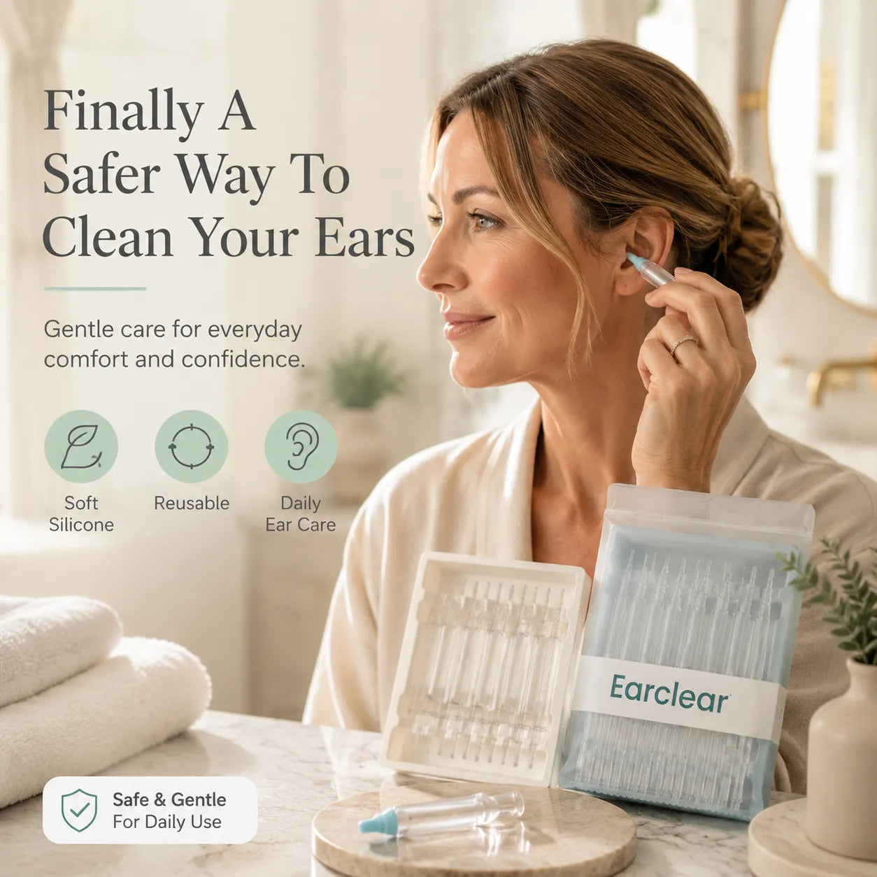 The Safer Way to Care for Your Ears Every Day.