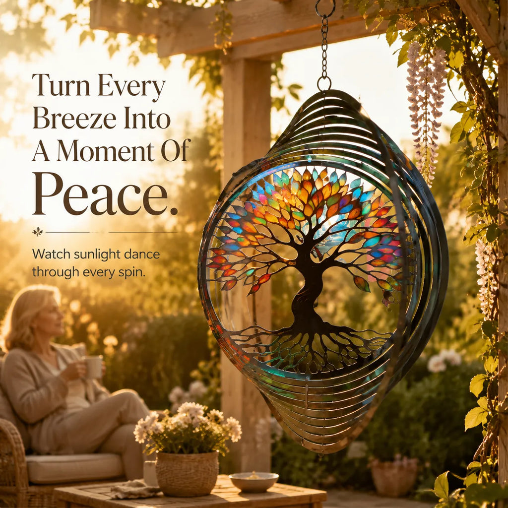Transform your garden into a peaceful retreat with mesmerizing motion and radiant color.