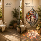 Transform your garden into a peaceful retreat with mesmerizing motion and radiant color.