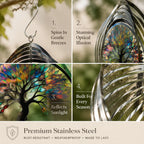 Transform your garden into a peaceful retreat with mesmerizing motion and radiant color.