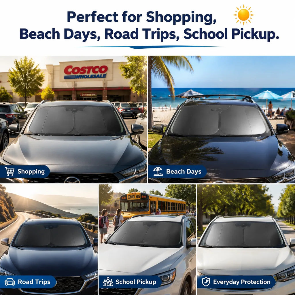Keep Your Car Up to 35°F Cooler, Protect Your Dashboard, and Enjoy Instant Comfort Every Time You Get In.