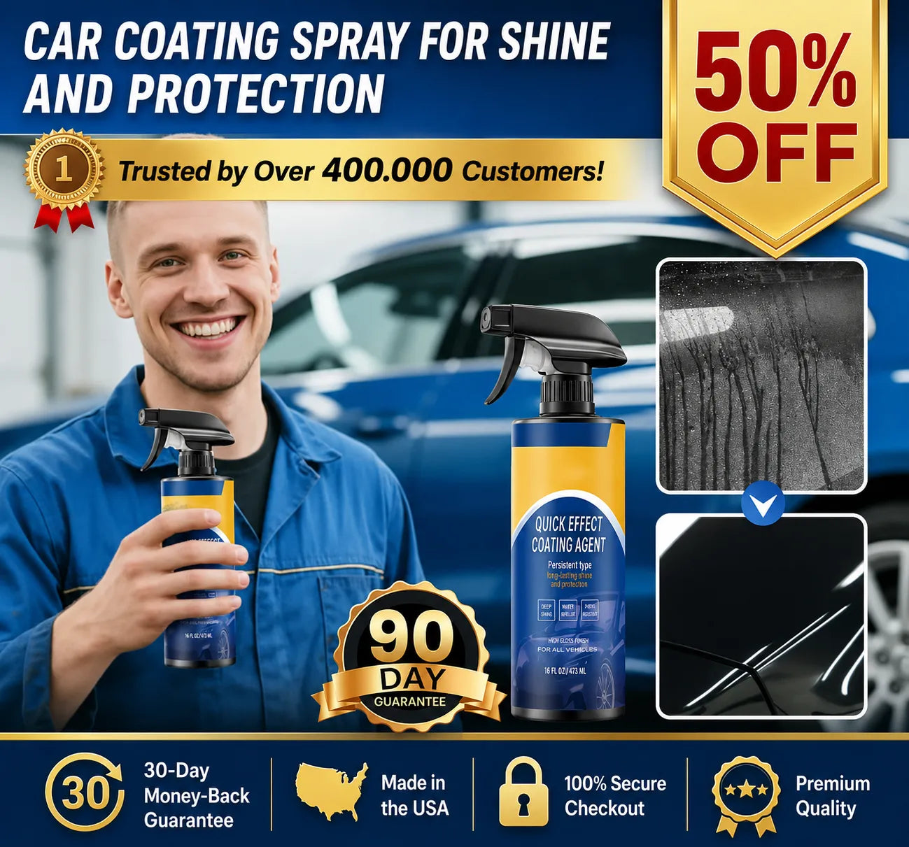 50% OFF🔥Car Paint Spray for Shine and Protection