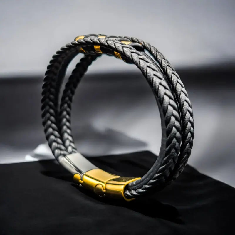 To My Son - Never Alone - Braided Bracelet Set