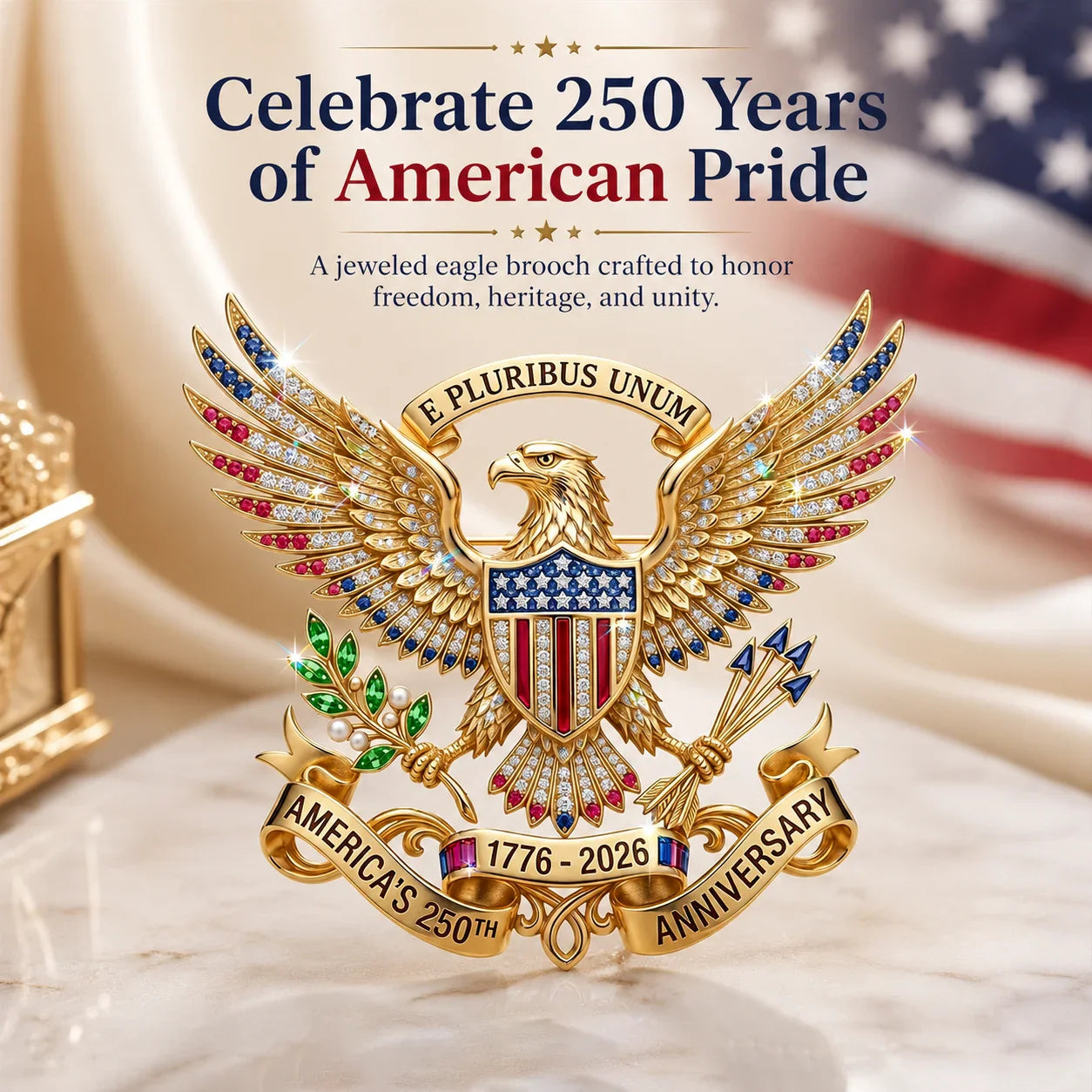 50%OFF 🔥US 250th Anniversary Brooch Pin