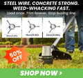 Upgrade your trimmer to professional-grade landscaping equipment.