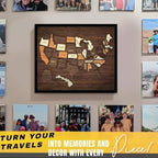 50% OFF🔥Wooden USA Travel Map Puzzle🧩A Stylish Way to Track Your Journey & Memories