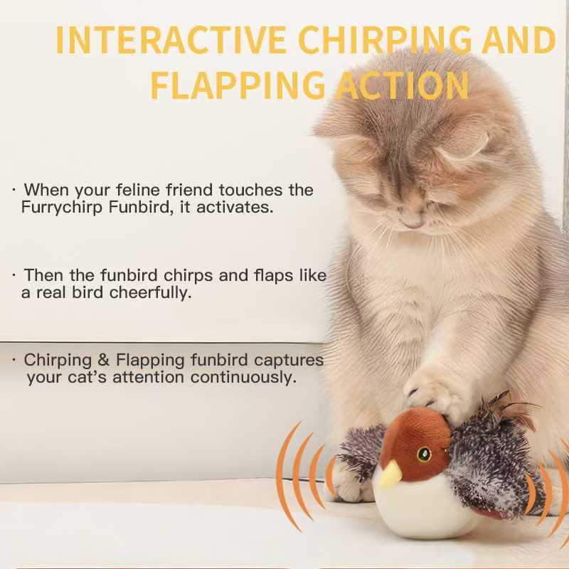 50%OFF 🔥Interactive Chirping Bird Cat Toy