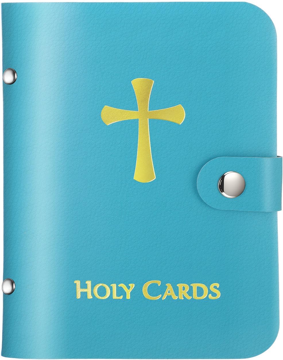 50%OFF 🔥✝️ Catholic Genuine Leather Holy Card Holder – Pocket Prayer Card Organizer with Snap Closure