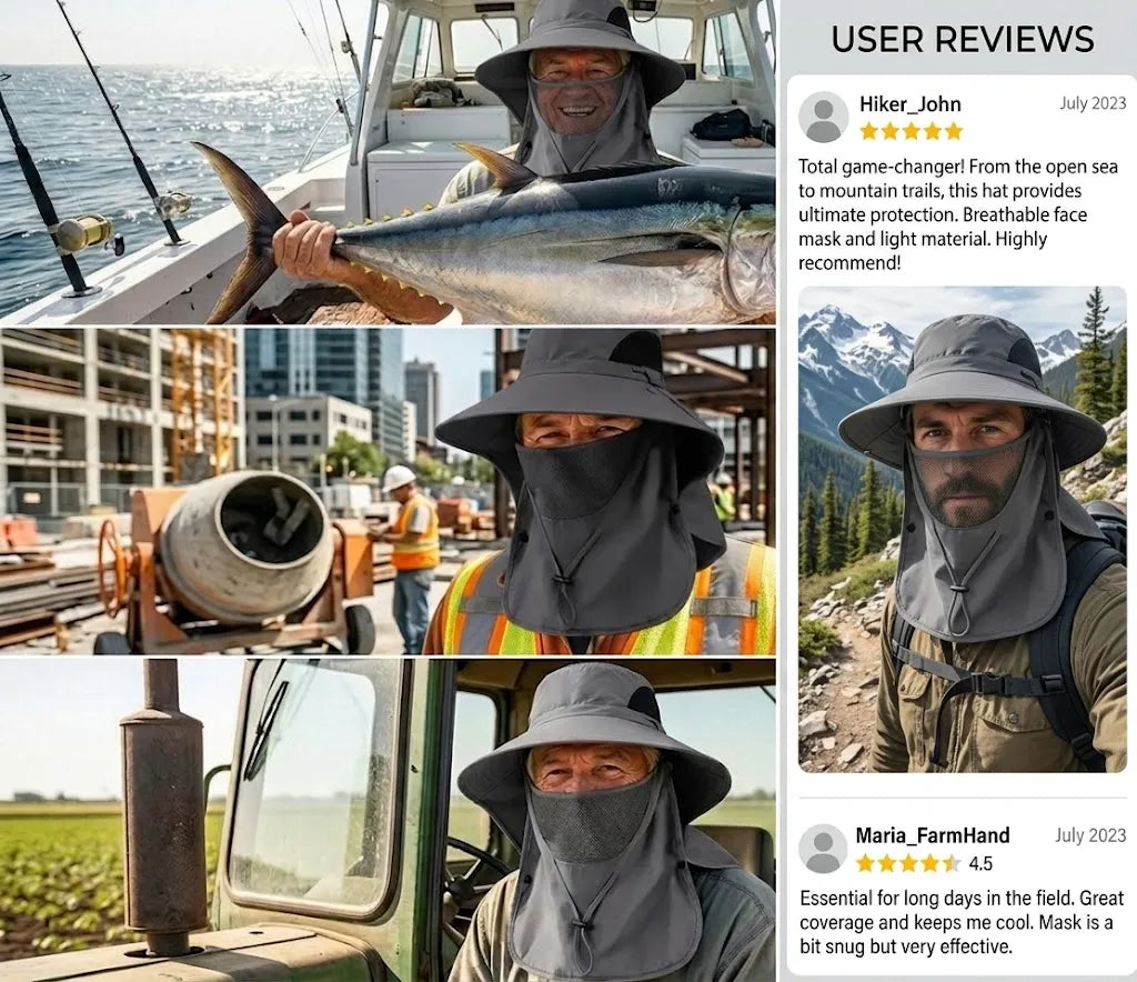 🔥 HOT DEAL Save Up To 50% Sun Protection Hat That Stops Sunburn Before It Starts🔥