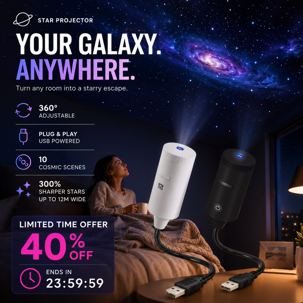 50%OFF 🔥✨ Plug-and-Play HD Star Projector🥳50,000+ Happy Users