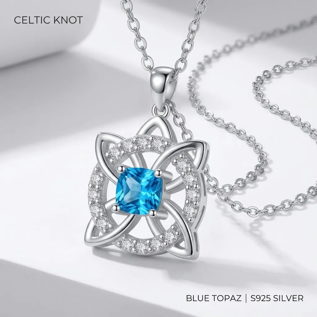 50% OFF🔥Mystical Birthstone Witches Knot Necklace🔮💞Protect Your Loved Ones